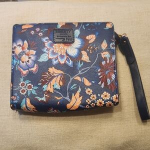 NWOT Liberty of London Clutch/Makeup bag with Leather wrist Strap